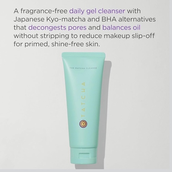 Tatcha The Pure Pores Set, Matcha Cleanse, Water Cream & Silk Sunscreen NIB - Picture 2 of 8